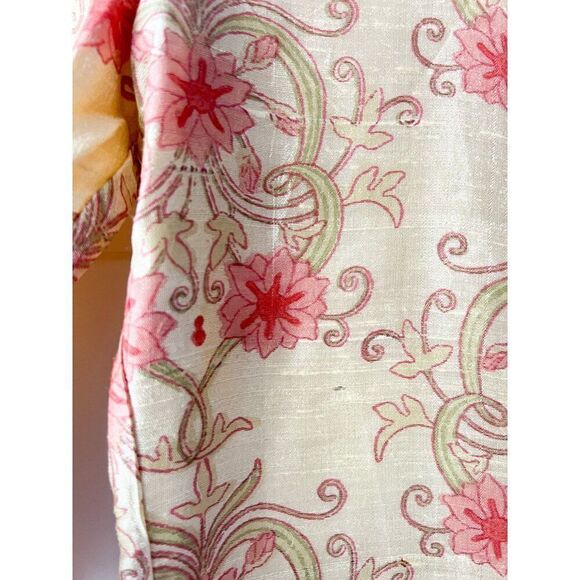 Savannah Morrow Ahimsa Pant in Orla NWT Silk Floral Print High Rise Flare Medium - Picture 9 of 13